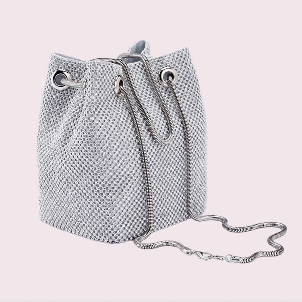 Mini Rhinestones Bucket Bag